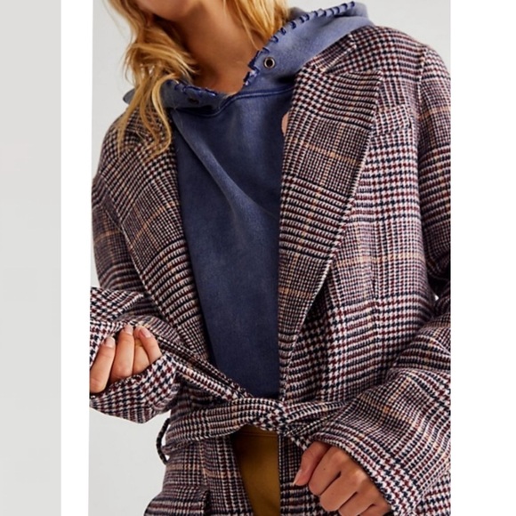 Free People We the Free Menswear Hailey Wool Coat - Picture 4 of 7